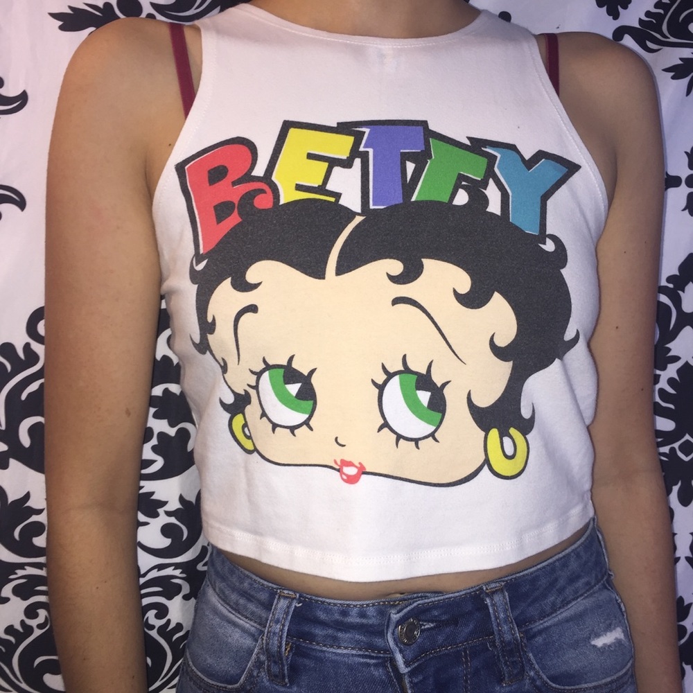 Betty boop crop top